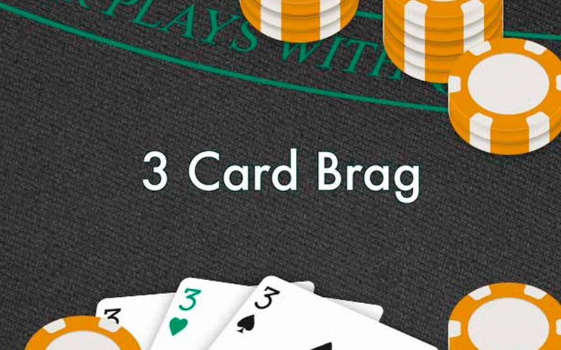 Pick up the winnings in 3 Card Brag by collecting the best cards.