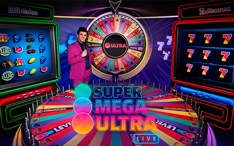 Take part in the Super Mega Ultra Live game at Bet365.