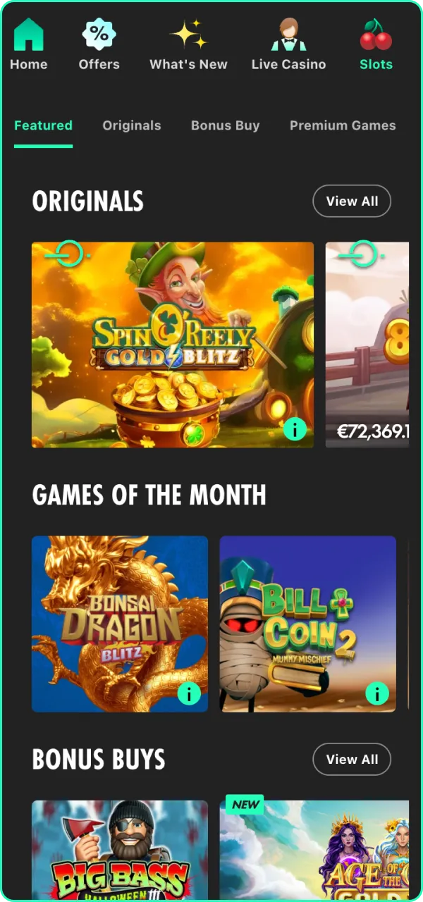 Bet365 slots invite you to spin and win.