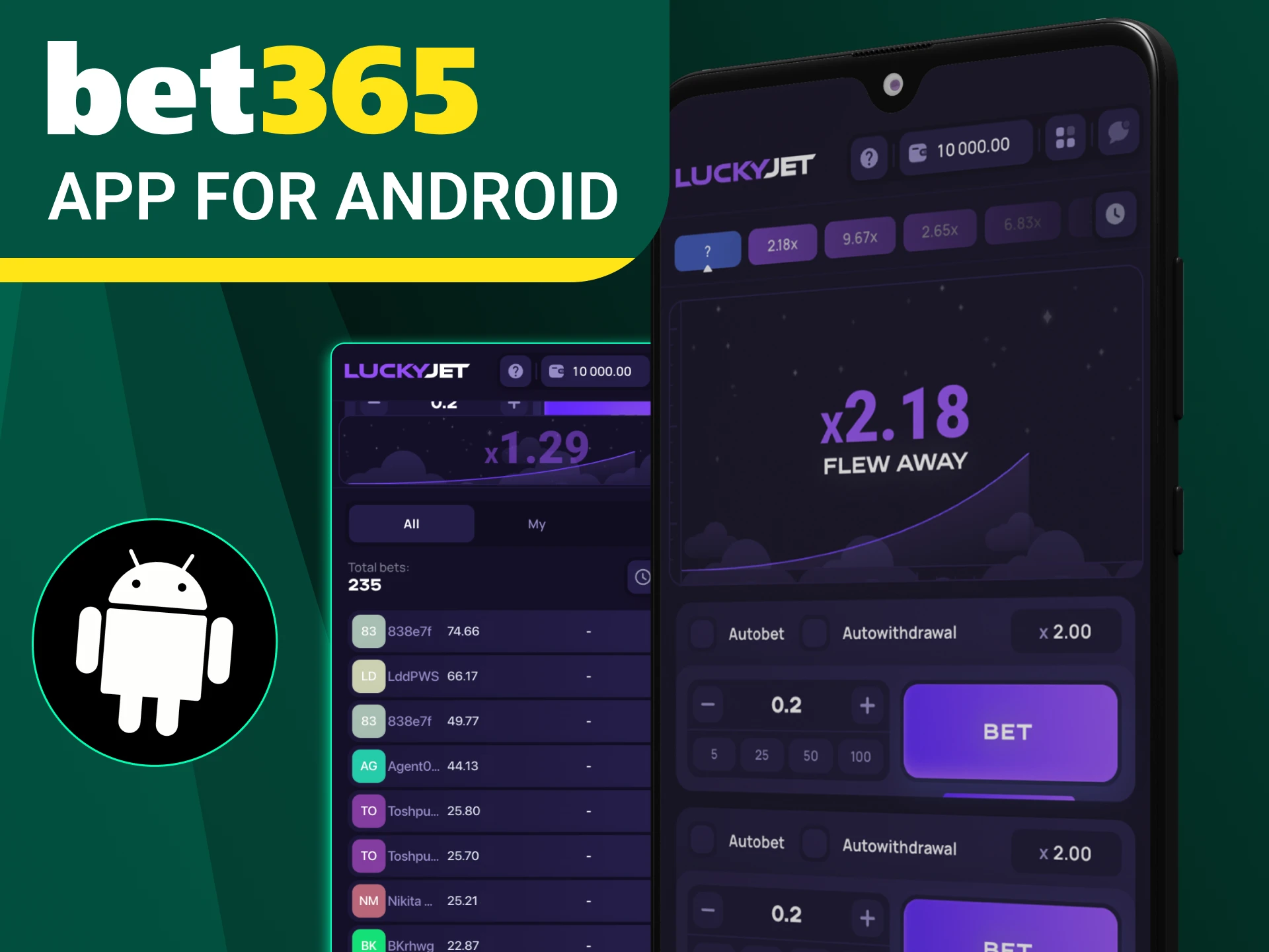 Can I play Lucky Jet at Bet365 online casino on my phone.