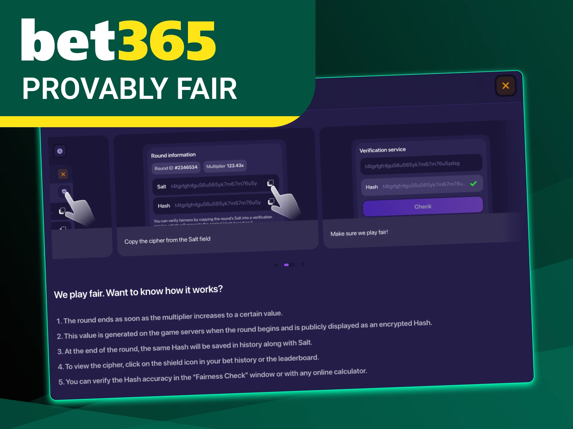 All Lucky Jet rounds are random at Bet365 online casino.