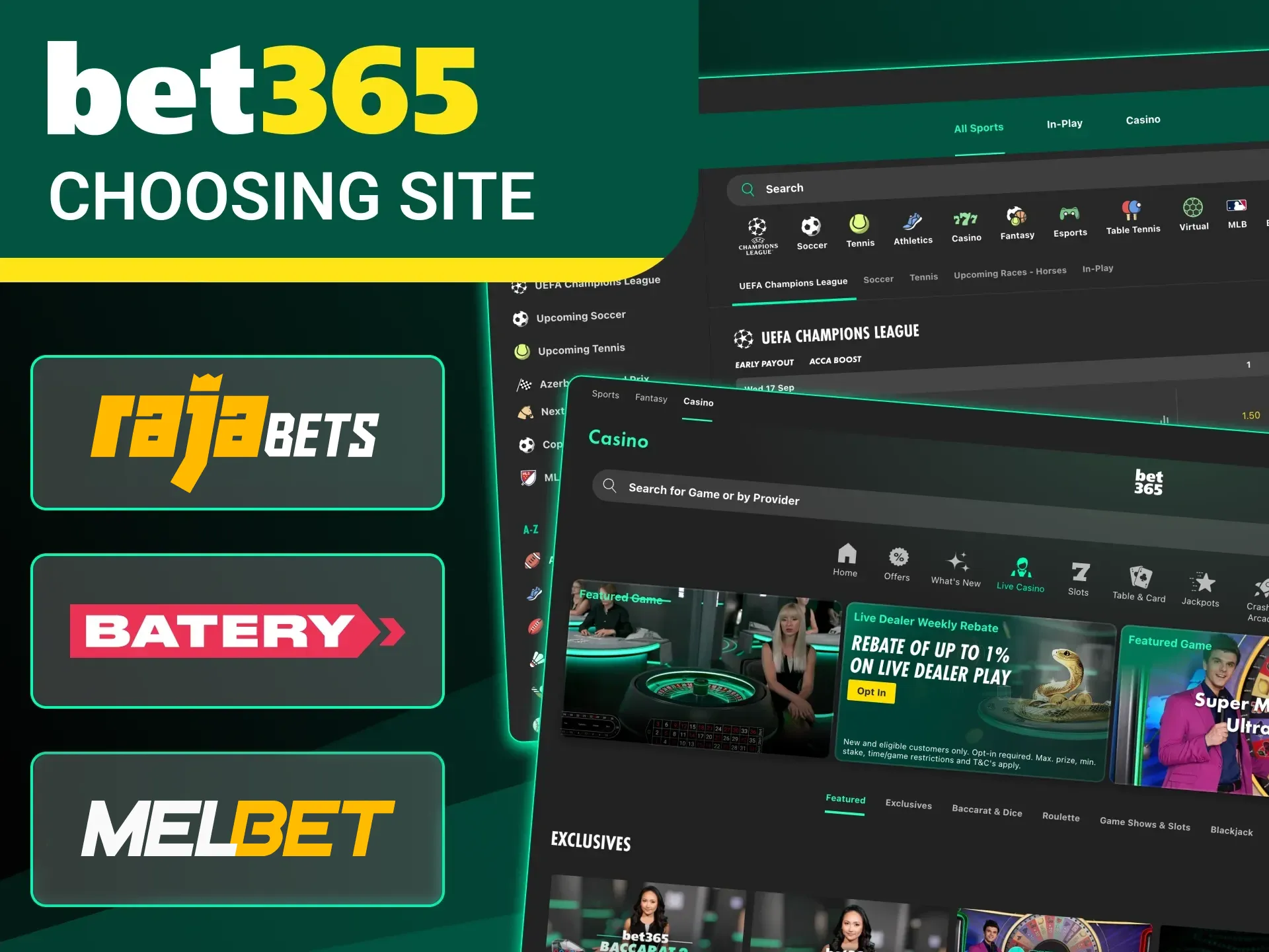 Make the right choice when choosing a betting site.